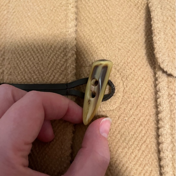 L.L Bean Wool Blend Toggle Coat with Hood - Picture 5 of 6